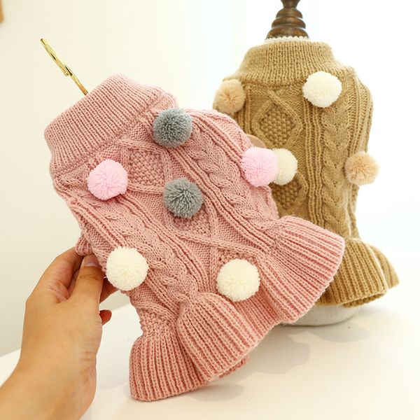 pet sweater cat dog cloth warm and lady skirt ball wool 
pet sweater cat dog cloth warm and lady skirt ball wool