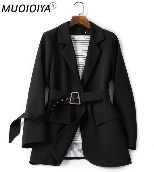 women's suits & blazers vintage korean style elegent women blazer jackets female coat with belt slim office lady feminino outerwear, White;black
women's suits & blazers vintage korean style elegent women blazer jackets female coat with belt slim office lady feminino outerwear, White;black