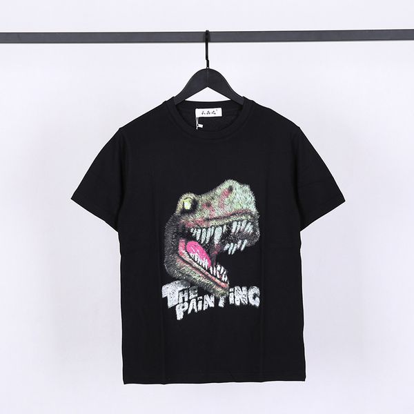 summer new daily leisure fashion brand terror t-shirt, White 
summer new daily leisure fashion brand terror t-shirt, White