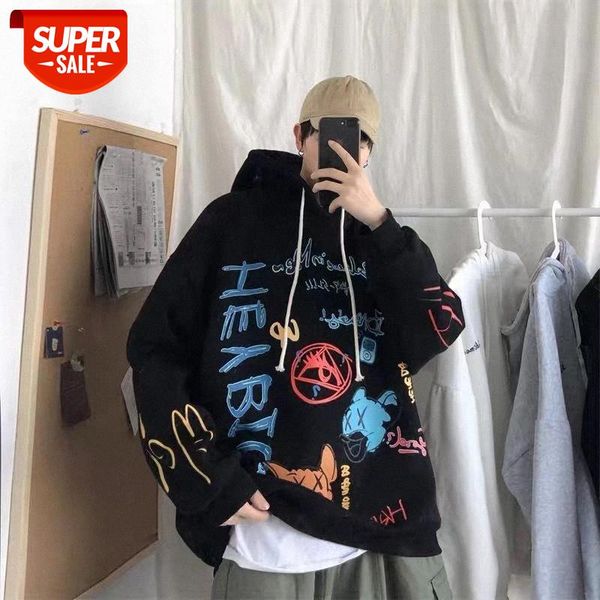 2020 autumn winter ins graffiti men's sweater korean style of loose student shirt trend personality printing couple jacket #u70b, Black
2020 autumn winter ins graffiti men's sweater korean style of loose student shirt trend personality printing couple jacket #u70b, Black