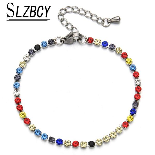 charm bracelets colorful cubic zirconia tennis for women stainless steel lobster claps bracelet wedding jewelry gifts, Golden;silver
charm bracelets colorful cubic zirconia tennis for women stainless steel lobster claps bracelet wedding jewelry gifts, Golden;silver