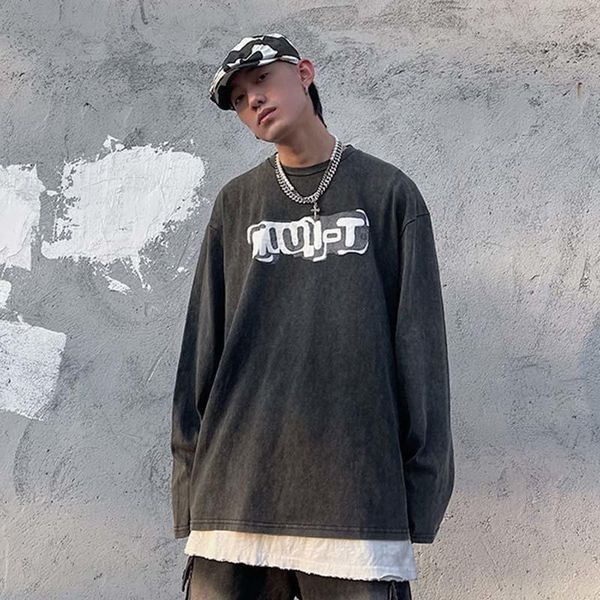 men's t-shirts skull print letter long sleeve casual t-shirt mens high street oversize cotton summer t shirt harajuku baggy hip hop tee, White;black
men's t-shirts skull print letter long sleeve casual t-shirt mens high street oversize cotton summer t shirt harajuku baggy hip hop tee, White;black