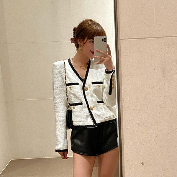 women's jackets women autumn vintage o-neck collar coat ladies long sleeve short wool jacket warm outwear korea style, Black;brown
women's jackets women autumn vintage o-neck collar coat ladies long sleeve short wool jacket warm outwear korea style, Black;brown