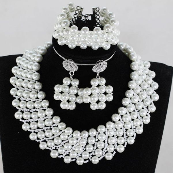 earrings & necklace handmade chunky beads party shell freshwater pearls choker wedding women jewelry qw1175, Silver
earrings & necklace handmade chunky beads party shell freshwater pearls choker wedding women jewelry qw1175, Silver