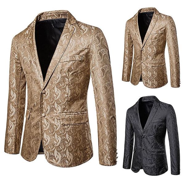 men's suits & blazers business formal black embroidery printing slim fit suit coat dancer performance costumes male casual fashion part, White;black
men's suits & blazers business formal black embroidery printing slim fit suit coat dancer performance costumes male casual fashion part, White;black