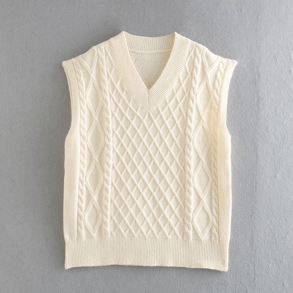new 2021 fashion beige vest sweater woman v-neck sleeveless argyle knitted female jacket fhxh, White
new 2021 fashion beige vest sweater woman v-neck sleeveless argyle knitted female jacket fhxh, White