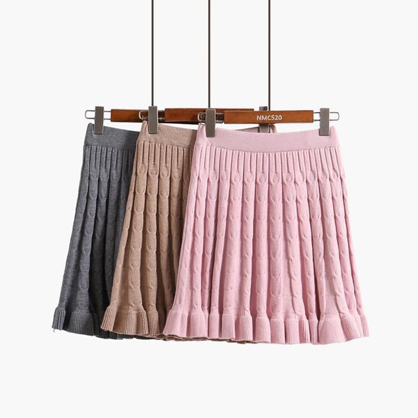 skirts korean women's pleated mini skirt casual fashionable elegant 2021 winter female knitted solid color with elastic waist, Black
skirts korean women's pleated mini skirt casual fashionable elegant 2021 winter female knitted solid color with elastic waist, Black