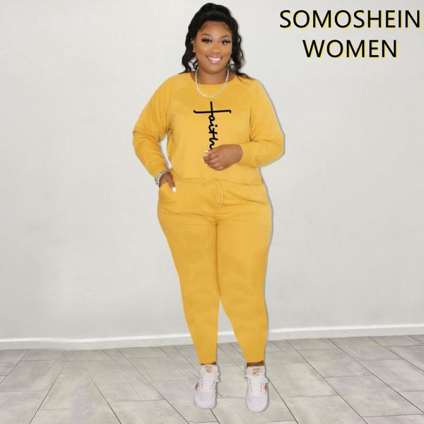 plus size tracksuits somoshein women clothing casual pants sets long sleeve round neck homewear pure color fall clothes loose ropa mujer, Black
plus size tracksuits somoshein women clothing casual pants sets long sleeve round neck homewear pure color fall clothes loose ropa mujer, Black