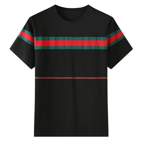 summer 2021 men's fattening plus size round neck stripe color matching short sleeve t-shirt dress shirts, White;black
summer 2021 men's fattening plus size round neck stripe color matching short sleeve t-shirt dress shirts, White;black