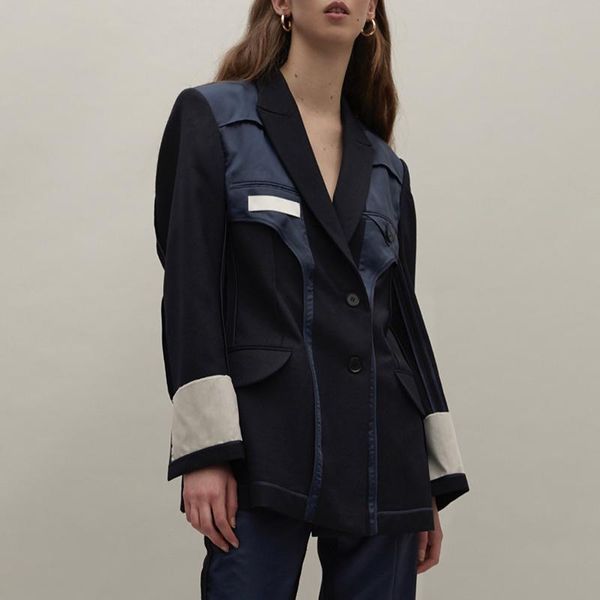 women's suits & blazers patchwork women blazer jacket series 2021 autumn lapel long sleeve coat female fashion clothes england style, White;black
women's suits & blazers patchwork women blazer jacket series 2021 autumn lapel long sleeve coat female fashion clothes england style, White;black