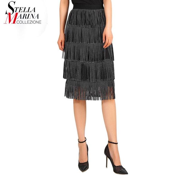 skirts 2021 european fashion women black straight skirt with fringes & metal dots attached elastic waist female stylish midi 7125
skirts 2021 european fashion women black straight skirt with fringes & metal dots attached elastic waist female stylish midi 7125