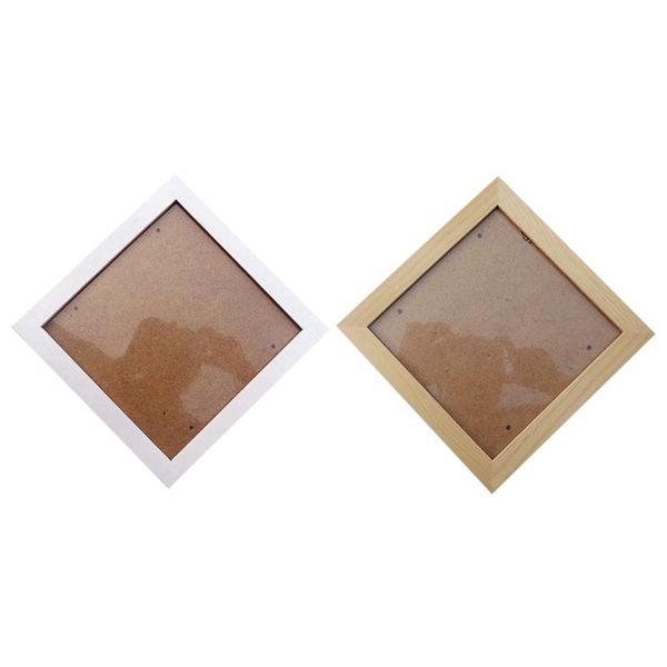 frames 2pcs square thick pine wood po frame wall picture 6 inch - color & white 
frames 2pcs square thick pine wood po frame wall picture 6 inch - color & white