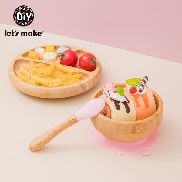 let's make 1set baby bamboo tableware baby feeding plate food grade non-slip baby product natural bamboo bowl spoon 210226
let's make 1set baby bamboo tableware baby feeding plate food grade non-slip baby product natural bamboo bowl spoon 210226