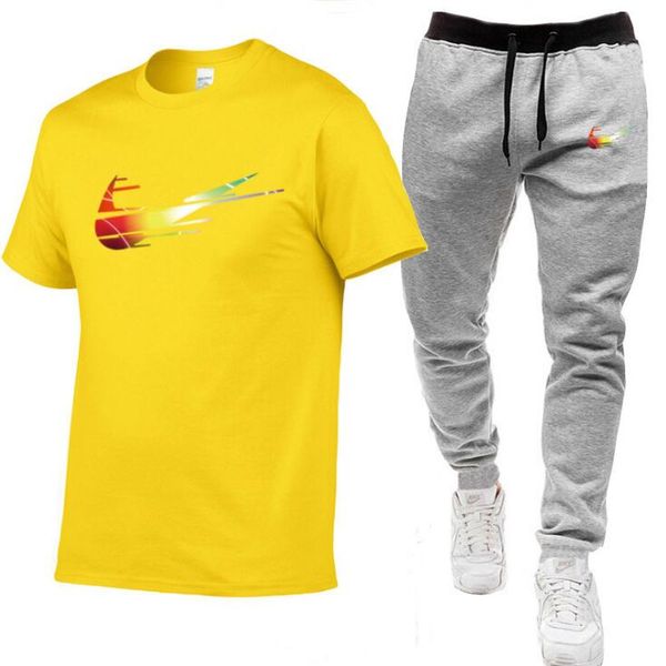 2pcs/sets sports 100% cotton t-shirt men's suits running shrits+sports shorts+jogging pants mens sportswear suit soccer play gym sets 2, Gray
2pcs/sets sports 100% cotton t-shirt men's suits running shrits+sports shorts+jogging pants mens sportswear suit soccer play gym sets 2, Gray