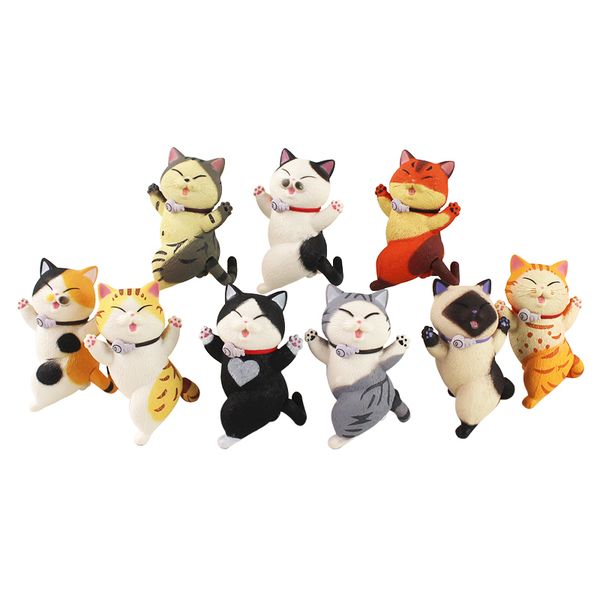 9pcs/set cute mini pvc animal miniatures japanese bell cat doll figures toy creative handicraft ornaments home decoration
9pcs/set cute mini pvc animal miniatures japanese bell cat doll figures toy creative handicraft ornaments home decoration