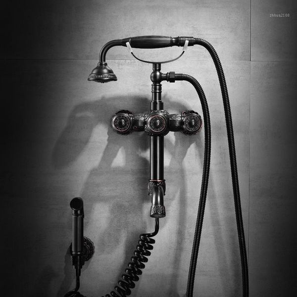 bathroom sink faucets full copper carved black bronze shower simple wall-mounted bathtub and cold faucet1
bathroom sink faucets full copper carved black bronze shower simple wall-mounted bathtub and cold faucet1