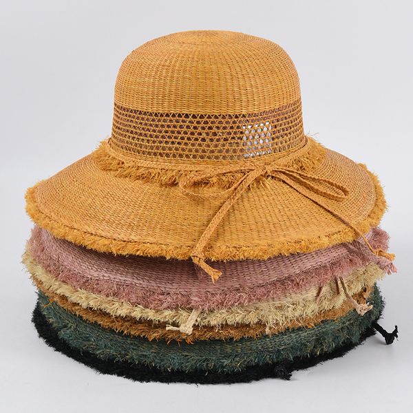 2021 new summer women raffia sun female hollow out straw hats wide brim bow beach hat j419, Blue;gray
2021 new summer women raffia sun female hollow out straw hats wide brim bow beach hat j419, Blue;gray
