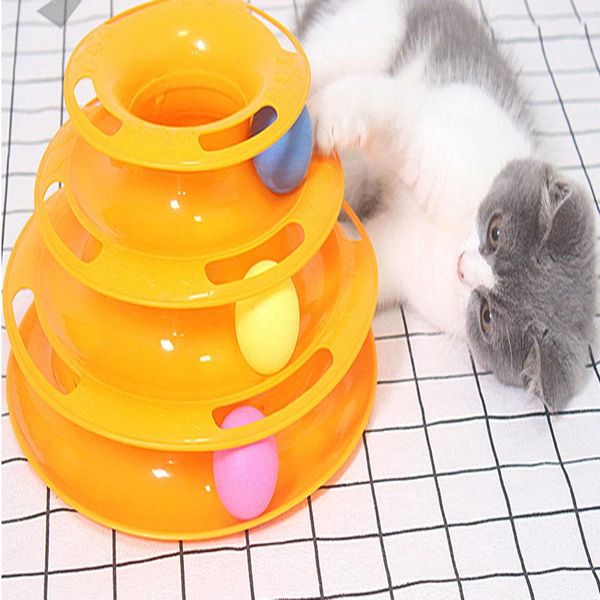 cat toys 1 pc three levels pet toy tower tracks disc intelligence amusement triple ball training plate
cat toys 1 pc three levels pet toy tower tracks disc intelligence amusement triple ball training plate