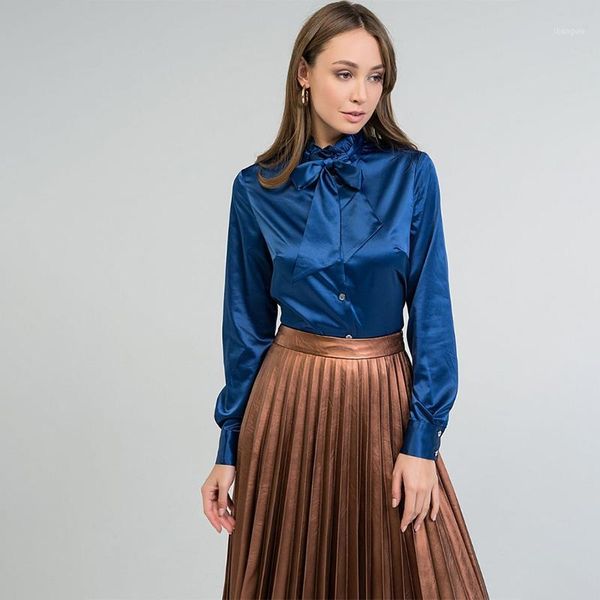 women office lady bow bandage blouse long sleeve o neck solid elegant casual shirt 2020 early spring new fashion women blouse1, White
women office lady bow bandage blouse long sleeve o neck solid elegant casual shirt 2020 early spring new fashion women blouse1, White