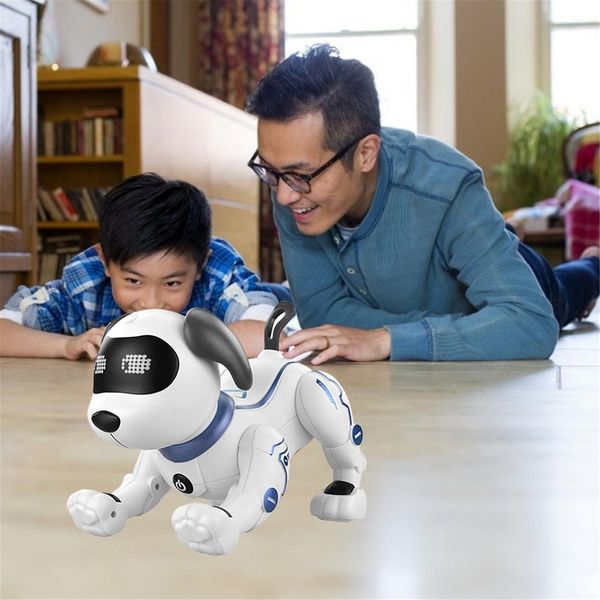 Electronic Robot Dog Cute Cartoon Pet Voice Music Song Interesting Interactive Multifunction Simulation Gift Toys For Children, White
Electronic Robot Dog Cute Cartoon Pet Voice Music Song Interesting Interactive Multifunction Simulation Gift Toys For Children, White