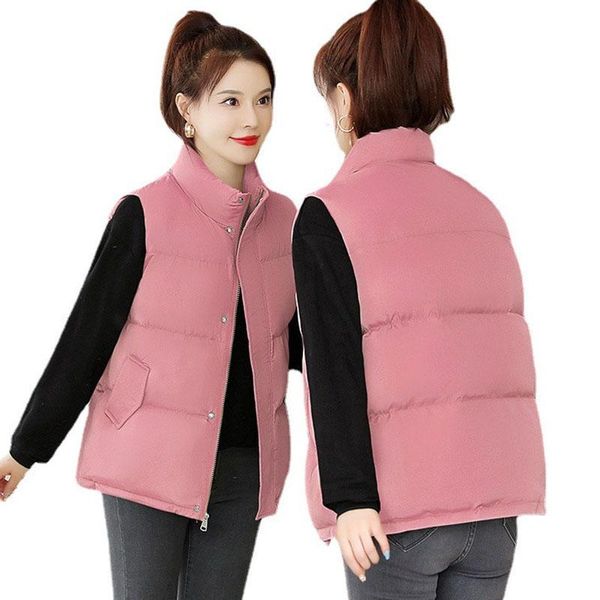 women's vests autumn winter cotton coats vest thick women ladies casual waistcoat female sleeveless short jacket slim warm puffer coat, Black;white
women's vests autumn winter cotton coats vest thick women ladies casual waistcoat female sleeveless short jacket slim warm puffer coat, Black;white