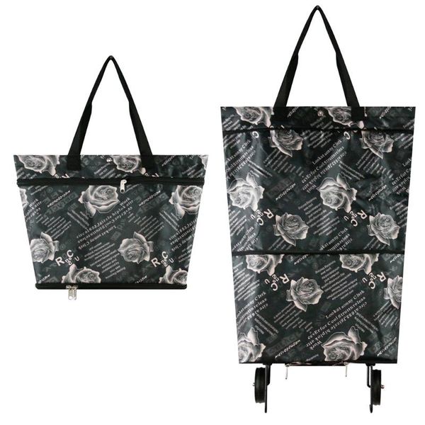 storage bags 2 in 1 folding shopping bag with wheels waterproof collapsible trolley reusable grocery organizer
storage bags 2 in 1 folding shopping bag with wheels waterproof collapsible trolley reusable grocery organizer