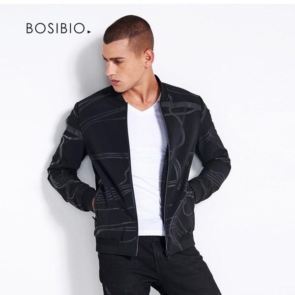 men's jackets bosibio arrival men stand collar bomber jacket striped printed black flight fashion slim fit male autumn clothing 818, Black;brown
men's jackets bosibio arrival men stand collar bomber jacket striped printed black flight fashion slim fit male autumn clothing 818, Black;brown