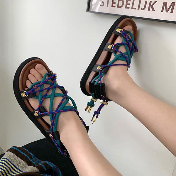 sandals lucyever mix color cross-tied gladiator women metal buckle thick bottom platform woman ankle strap summer shoes, Black
sandals lucyever mix color cross-tied gladiator women metal buckle thick bottom platform woman ankle strap summer shoes, Black
