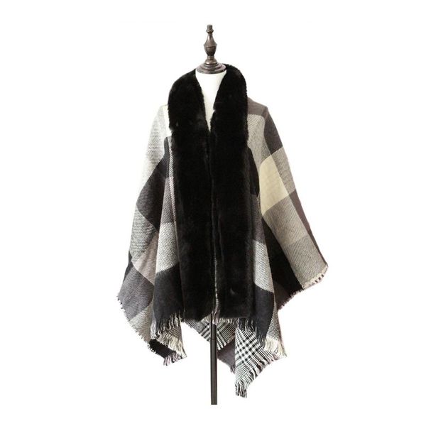 scarves winter women fur poncho heavy opened shwals fashion stole cashmere reversible wraps gifts coats, Blue;gray
scarves winter women fur poncho heavy opened shwals fashion stole cashmere reversible wraps gifts coats, Blue;gray