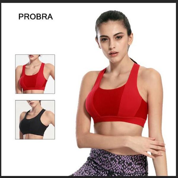 probra hollow sports bra high impact breathable seamless cross straps sport vest fitness yoga sportswear underwear, White;black
probra hollow sports bra high impact breathable seamless cross straps sport vest fitness yoga sportswear underwear, White;black