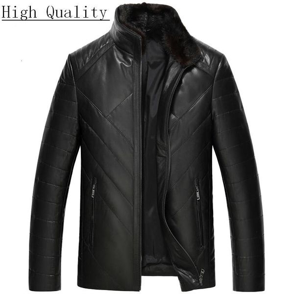 men's leather & faux genuine jacket winter sheepskin coat collar real jackets chaqueta cuero hombre y-1-1962 kj1560, Black
men's leather & faux genuine jacket winter sheepskin coat collar real jackets chaqueta cuero hombre y-1-1962 kj1560, Black