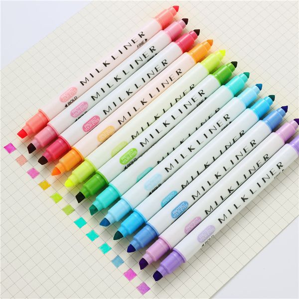 12 colors/set cute mildliner same type highlighter dual double tip fluorescent pen drawing marker pen stationery school supply
12 colors/set cute mildliner same type highlighter dual double tip fluorescent pen drawing marker pen stationery school supply