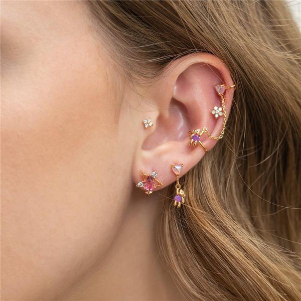 stud viny pink crystal earrings for women ins star gold plated korean 1pair copper piercing jewelry wholesale direct, Golden;silver
stud viny pink crystal earrings for women ins star gold plated korean 1pair copper piercing jewelry wholesale direct, Golden;silver