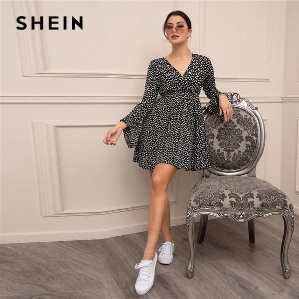 shein black ditsy floral flounce sleeve a-line dress women spring wrap v neck high waist flared bohemian short dresses, Black;gray
shein black ditsy floral flounce sleeve a-line dress women spring wrap v neck high waist flared bohemian short dresses, Black;gray
