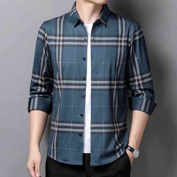 plaid shirt men's 2021 new spring and autumn business leisure middle-aged men's long sleeve bottomed lapel shirt, White;black
plaid shirt men's 2021 new spring and autumn business leisure middle-aged men's long sleeve bottomed lapel shirt, White;black