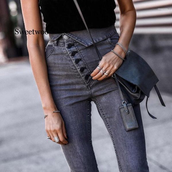 women's jeans vintage ladies for women mom high waist buttons lapel gray casual pencil pants korean street skinny1, Blue
women's jeans vintage ladies for women mom high waist buttons lapel gray casual pencil pants korean street skinny1, Blue