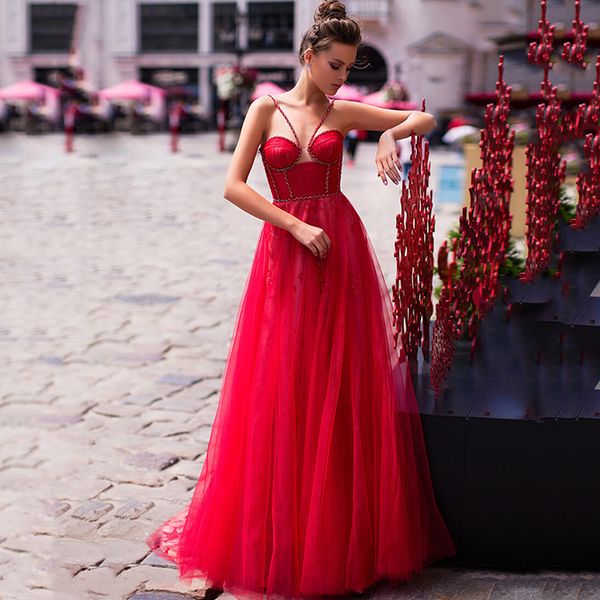 modest sweetheart beaded spaghetti prom dresses 2022 a line tulle bride gowns back special occasion women formal wear, Black
modest sweetheart beaded spaghetti prom dresses 2022 a line tulle bride gowns back special occasion women formal wear, Black