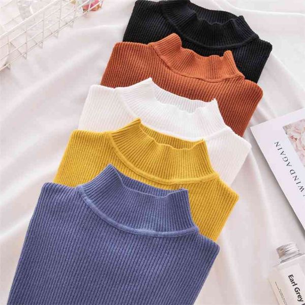 turtleneck knitted sweater female casual pullover women autumn winter korean sweaters fashion women sweater jumper 210811, White;black
turtleneck knitted sweater female casual pullover women autumn winter korean sweaters fashion women sweater jumper 210811, White;black