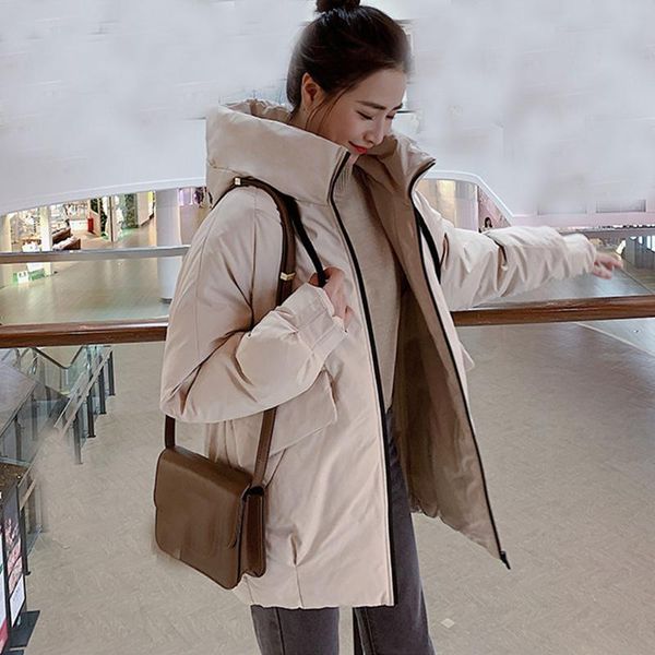 women's trench coats parkas mujer 2021 fashion the down jacket female hooded winter woman 806, Tan;black
women's trench coats parkas mujer 2021 fashion the down jacket female hooded winter woman 806, Tan;black