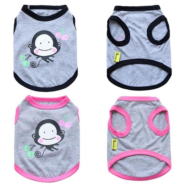 dog apparel summer cute vest breathable cherry monkey print pet 100% cotton clothes for small medium clothing
dog apparel summer cute vest breathable cherry monkey print pet 100% cotton clothes for small medium clothing