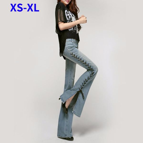 women's jeans spring autumn skinny pants for women slit lace-up flared denim trousers plus size slim stretch boyfriend, Blue
women's jeans spring autumn skinny pants for women slit lace-up flared denim trousers plus size slim stretch boyfriend, Blue