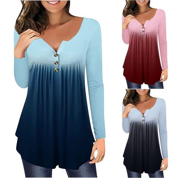 women's blouses & shirts gradient button women and vintage long sleeve oversize tunics halloween winter streetwear blusas, White
women's blouses & shirts gradient button women and vintage long sleeve oversize tunics halloween winter streetwear blusas, White