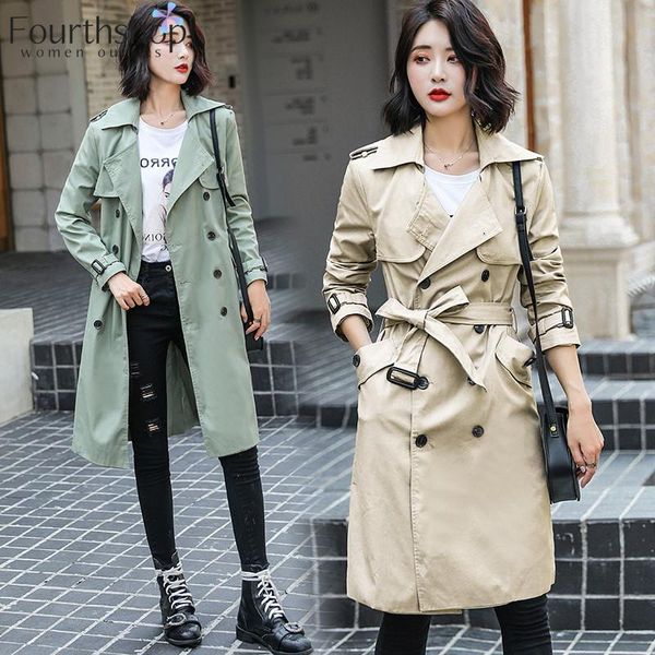women's trench coats fashion women coat casual double breasted vintage long female 2021 autumn winter loose oversize clothing, Tan;black
women's trench coats fashion women coat casual double breasted vintage long female 2021 autumn winter loose oversize clothing, Tan;black