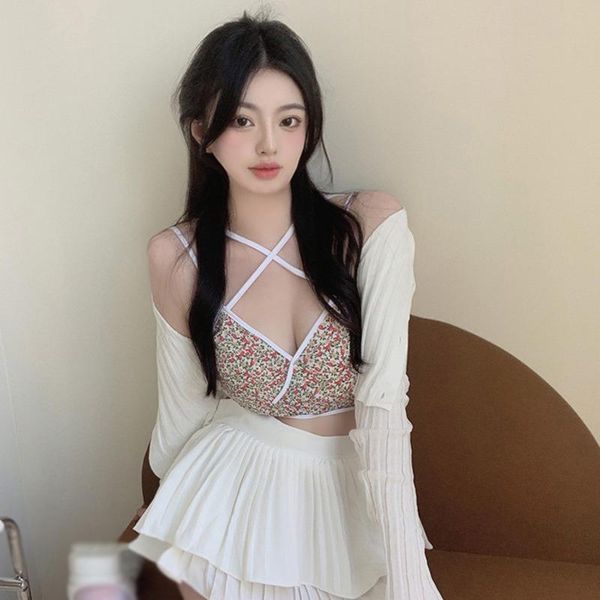 women's tanks & camis little camisole double strap cross bottoming floral slim women, White
women's tanks & camis little camisole double strap cross bottoming floral slim women, White