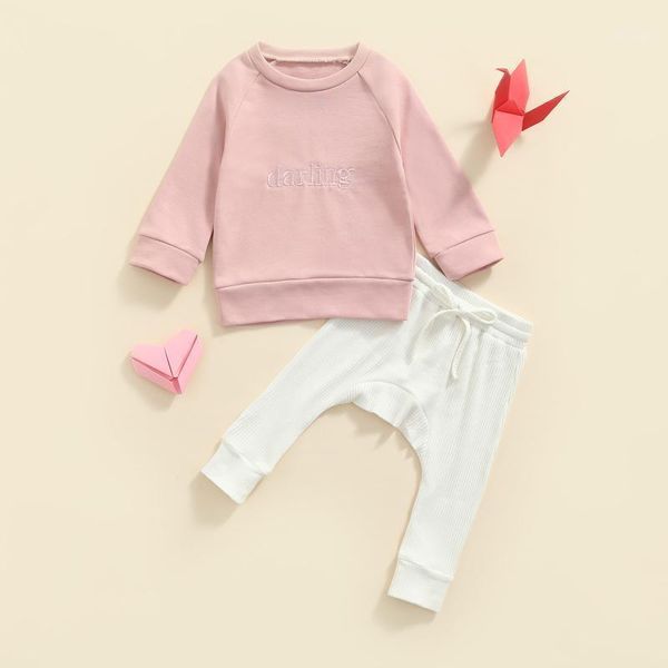 clothing sets 2pcs autumn children boys/girls casual clothes sets, letter pattern long sleeve round collar pullover and drawstring trousers1, White
clothing sets 2pcs autumn children boys/girls casual clothes sets, letter pattern long sleeve round collar pullover and drawstring trousers1, White