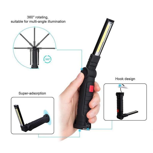 portable lanterns 360 degree usb rechargeable work light led cob with magnet handheld car inspection lamp cordless worklamp foldable flashli
portable lanterns 360 degree usb rechargeable work light led cob with magnet handheld car inspection lamp cordless worklamp foldable flashli