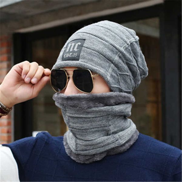 hat men's autumn and winter knitted wool bib two piece set psh thickened warm outdoor riding women, Blue;gray
hat men's autumn and winter knitted wool bib two piece set psh thickened warm outdoor riding women, Blue;gray