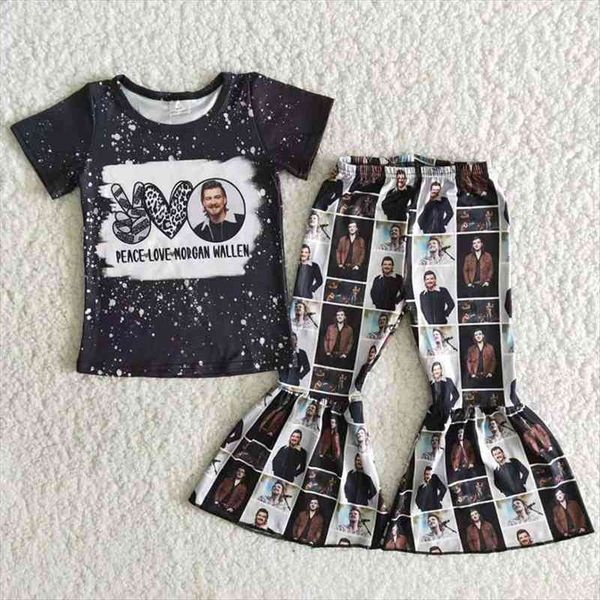 wholesale children baby girls boutique clothing black short sleeve music singer shirt sets kids bell pants fashionable outfit, White
wholesale children baby girls boutique clothing black short sleeve music singer shirt sets kids bell pants fashionable outfit, White