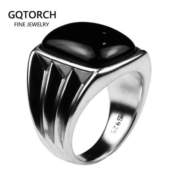 cluster rings real 925 sterling silver for men vintage style inlaid big natural black onyx stone comfortable fit simple accessories, Golden;silver
cluster rings real 925 sterling silver for men vintage style inlaid big natural black onyx stone comfortable fit simple accessories, Golden;silver