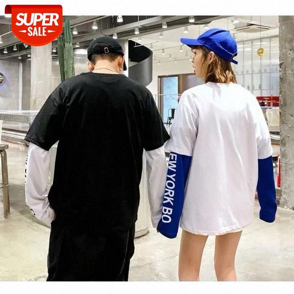 fake two-piece long-sleeved t shirt women tshirt harajuku t-shirt hip hop oversized couple new o-neck koreanwomens tees #wc1b, White
fake two-piece long-sleeved t shirt women tshirt harajuku t-shirt hip hop oversized couple new o-neck koreanwomens tees #wc1b, White